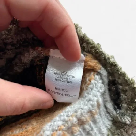 OneWorld Women's Knit Sweater with Contrast Cotton Sleeves - Picture 3 of 6